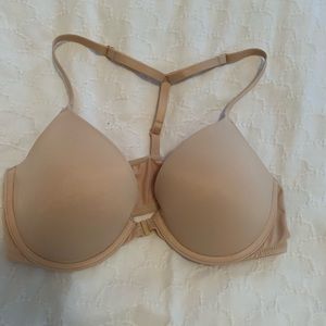 Nude racer back VS Pink push-up bra- 34C